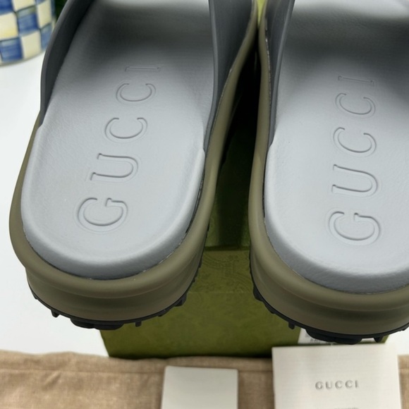 Men’s Gucci interlocking GG PLATFORM SANDALS. Size 8 - Picture 6 of 6